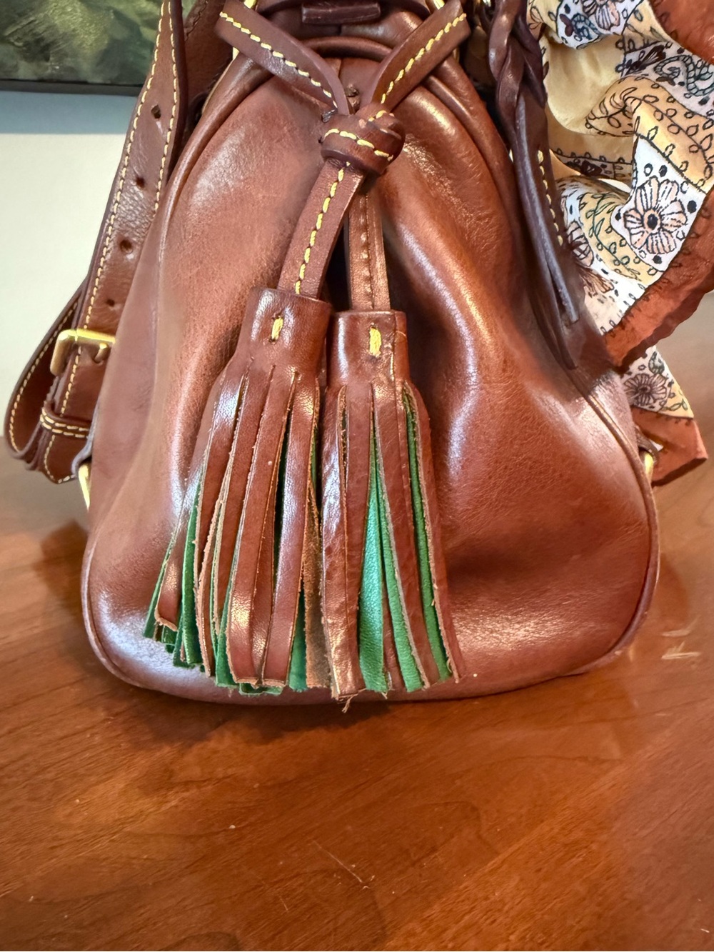 🤎 Dooney & Bourke OG Florentine Satchel // Chestnut 🤎 - Picture 5 of 16